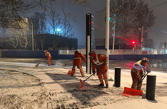 戰冰雪 保暢通 | 津保環投一鍵開啟除冰雪模式